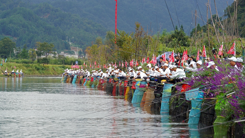 贵州龙里：160名垂钓爱好者“村钓”竞技 争夺万元奖金(图4)