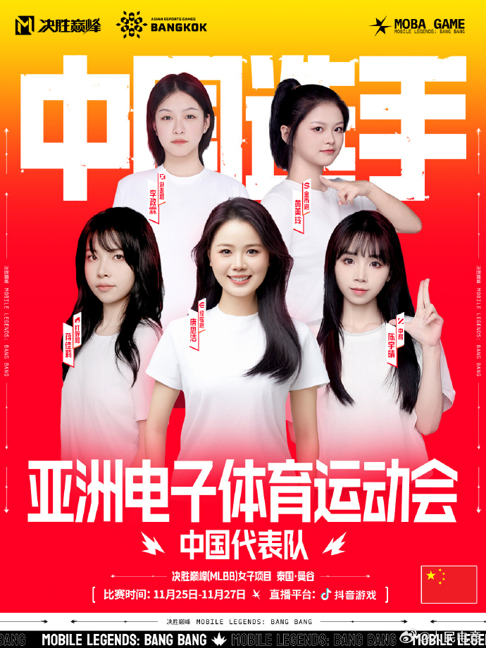 中国女子电竞代表队首次为国出征